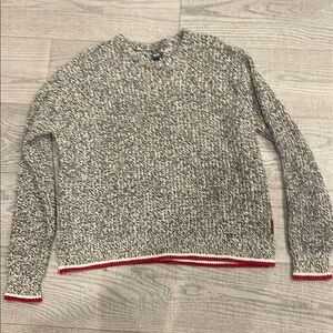 ROOTS ALL Gender Black and White Sweater